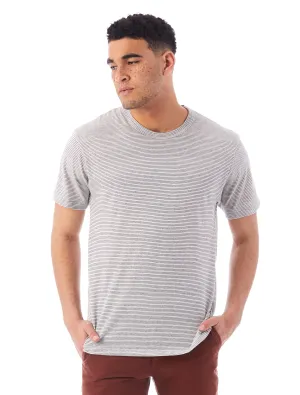 01973EJ Alternative Apparel Striped Eco-Jersey Crew T-Shirt