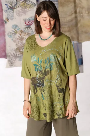 1211 Lightweight A-Line Layer Tee Sprout-P