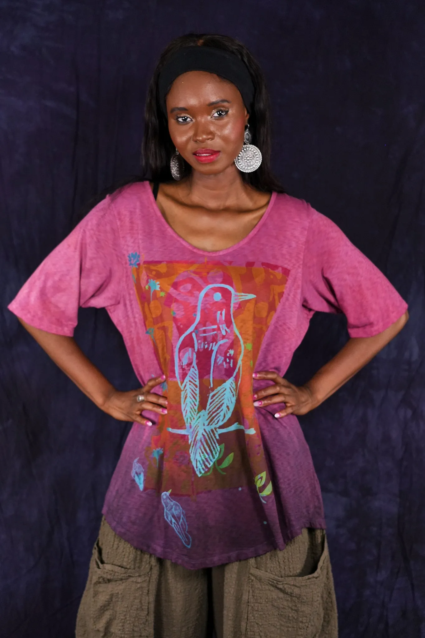 1211HD Lightweight Tee Raspberries