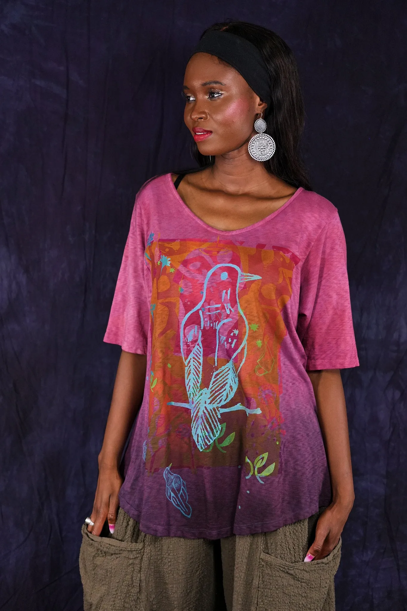 1211HD Lightweight Tee Raspberries