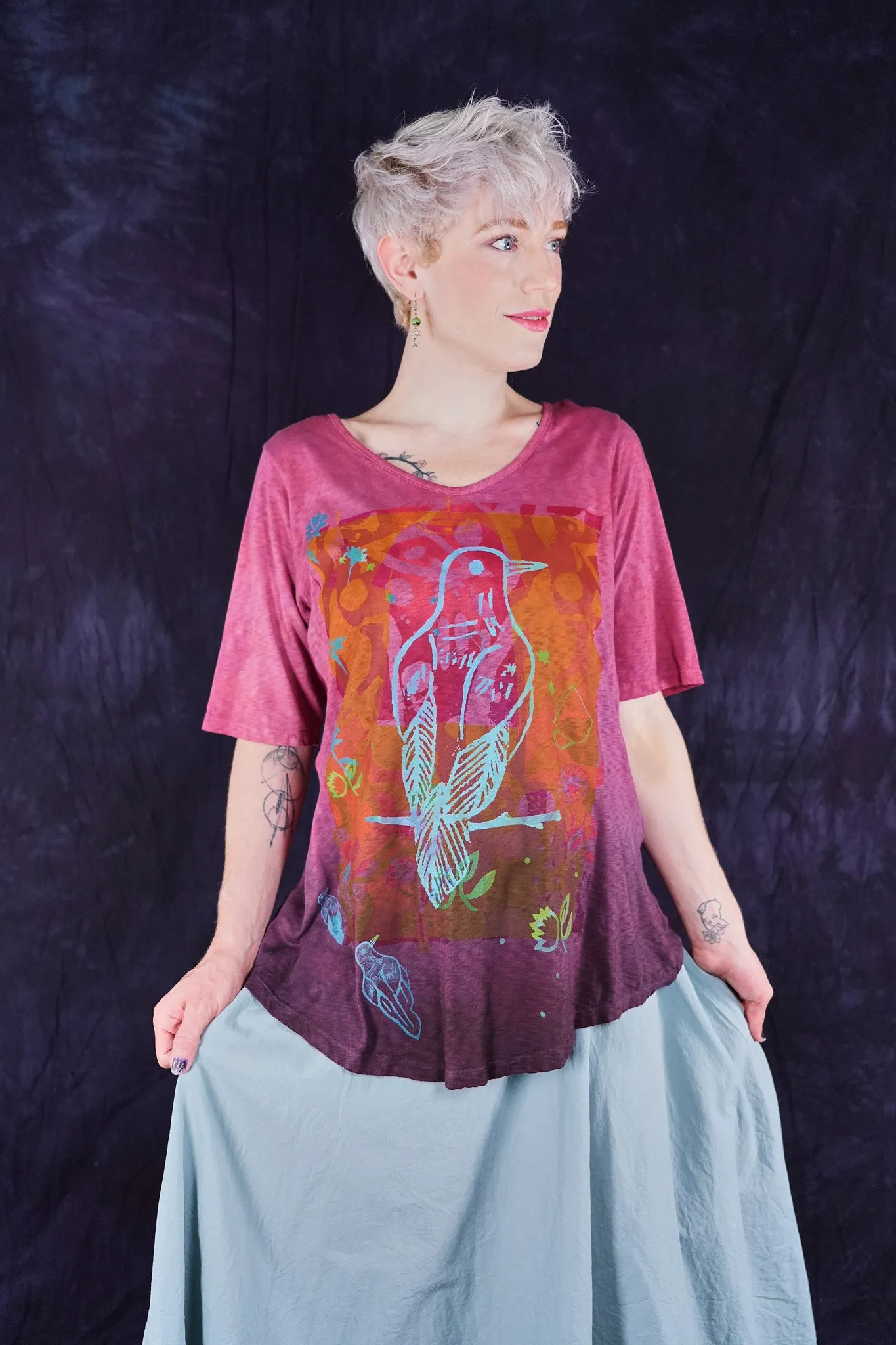 1211HD Lightweight Tee Raspberries