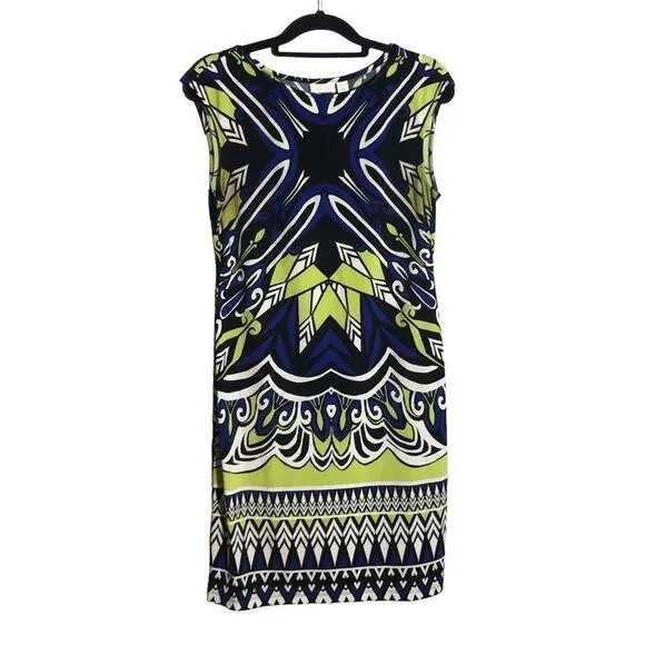 156. Chico's Sleeveless Boatneck Shift Dress SZ Small (0)