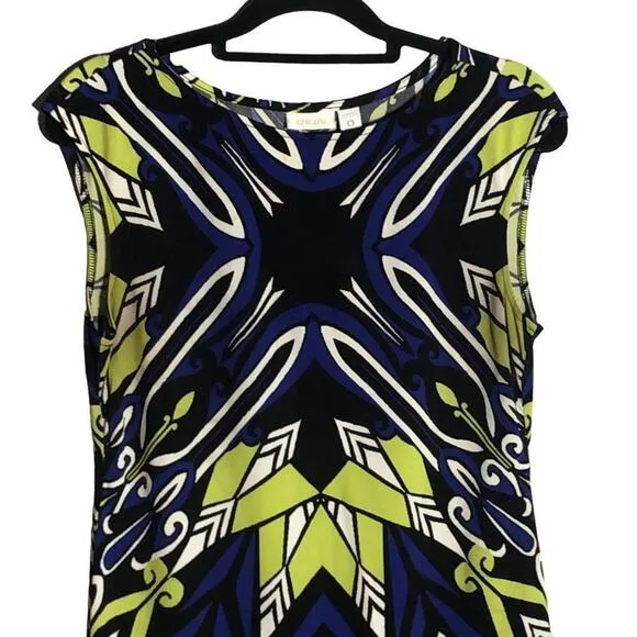 156. Chico's Sleeveless Boatneck Shift Dress SZ Small (0)