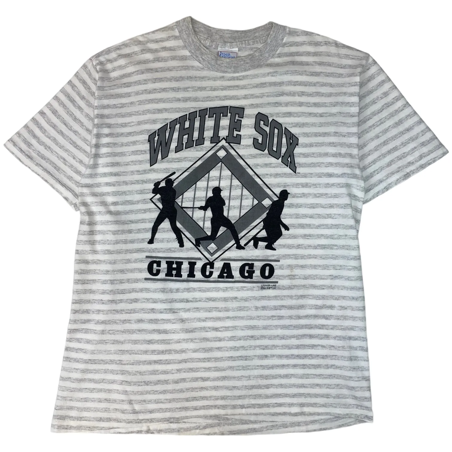 1992 Chicago White Sox Striped T-shirt - Baseball Team T-Shirt
