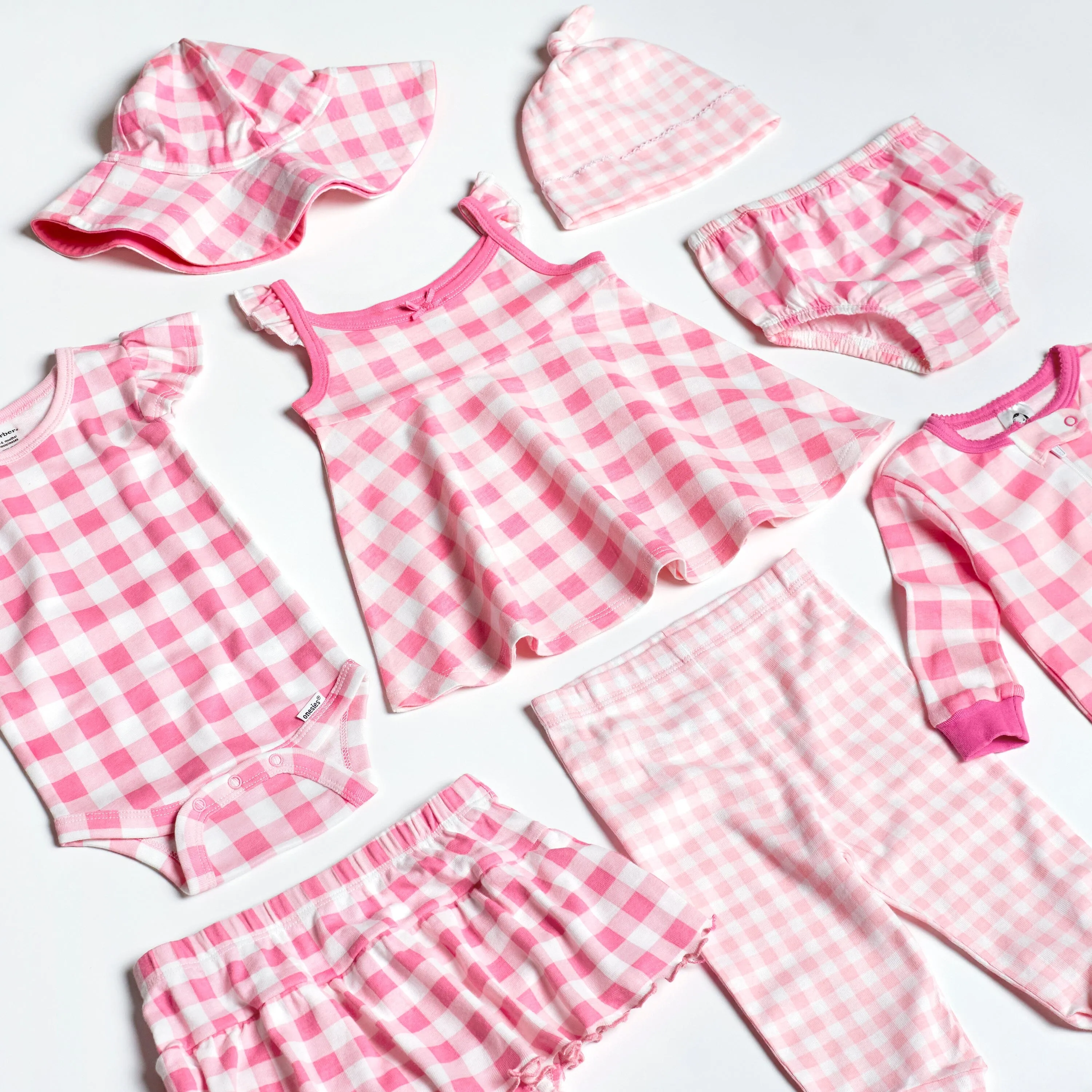 3-Piece Baby & Toddler Girls Summer Blossom Dress, Diaper Cover & Sun Hat Set