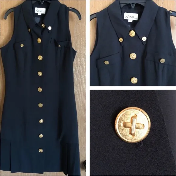 4 Dress Bundle 1 is J. Crew Linen Black shift dress with pockets and 3 more
