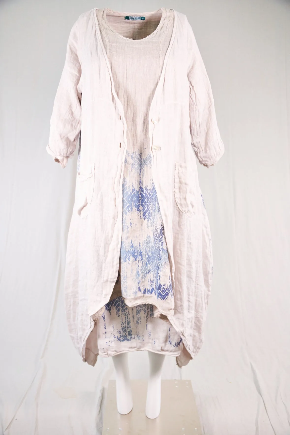 5292 Cyanotype Linen Duster-Natural-P