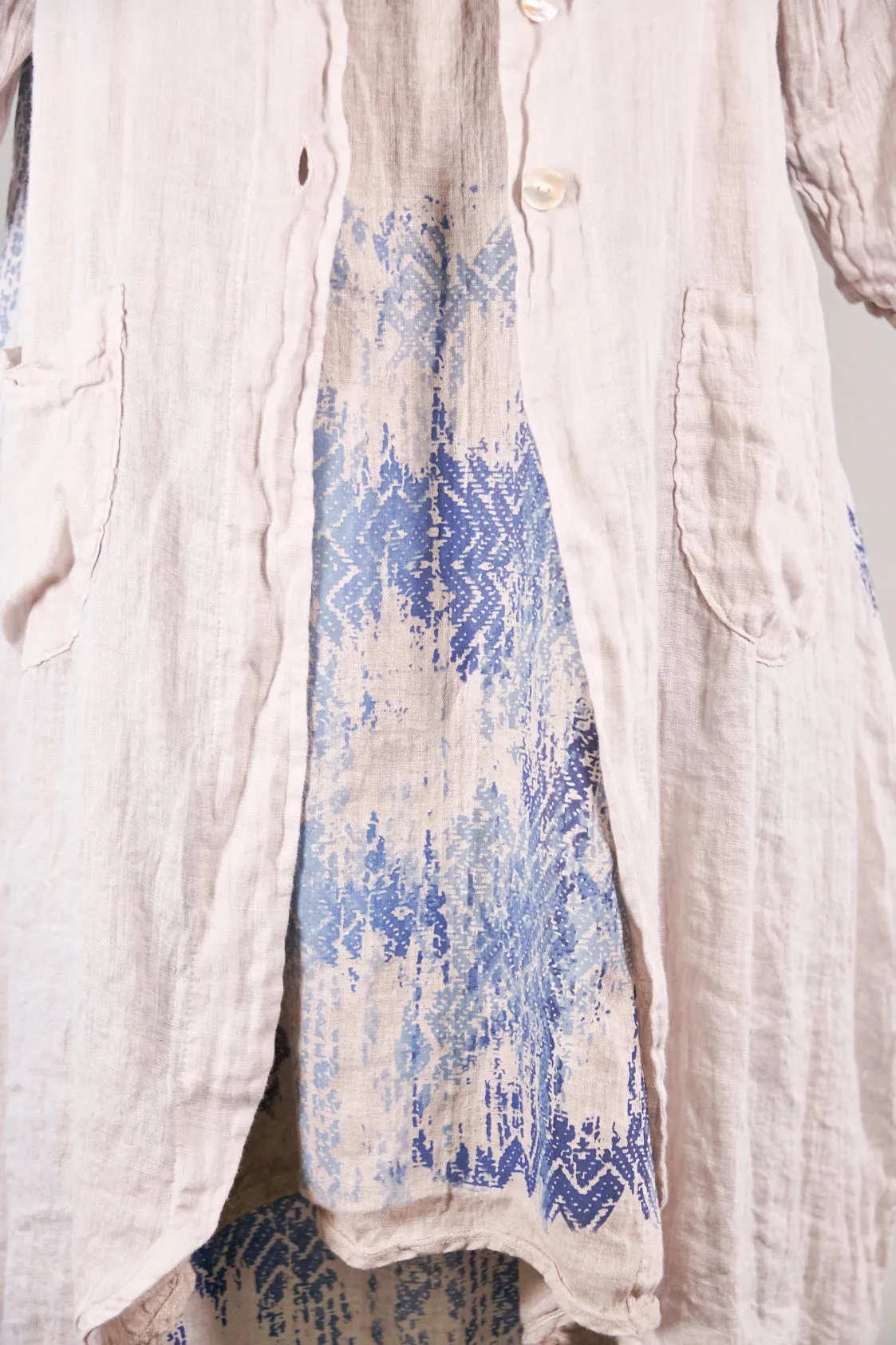 5292 Cyanotype Linen Duster-Natural-P