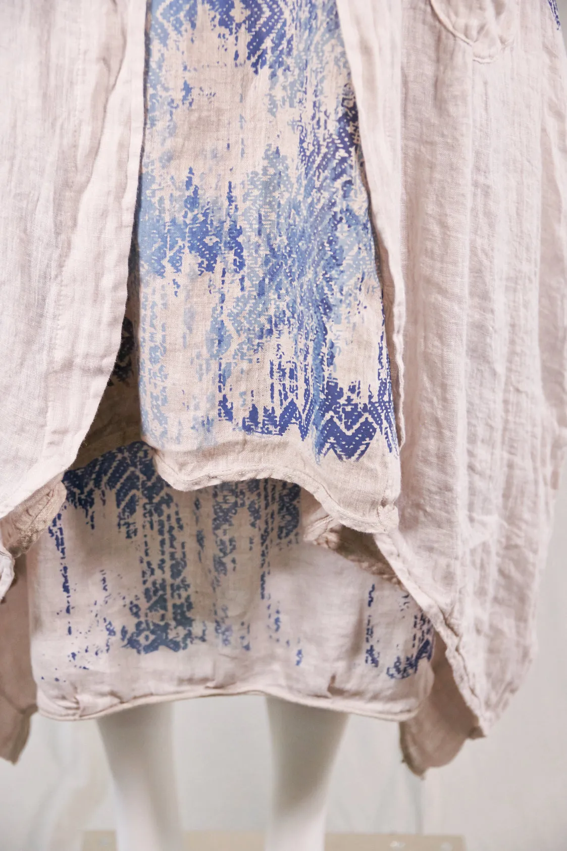 5292 Cyanotype Linen Duster-Natural-P