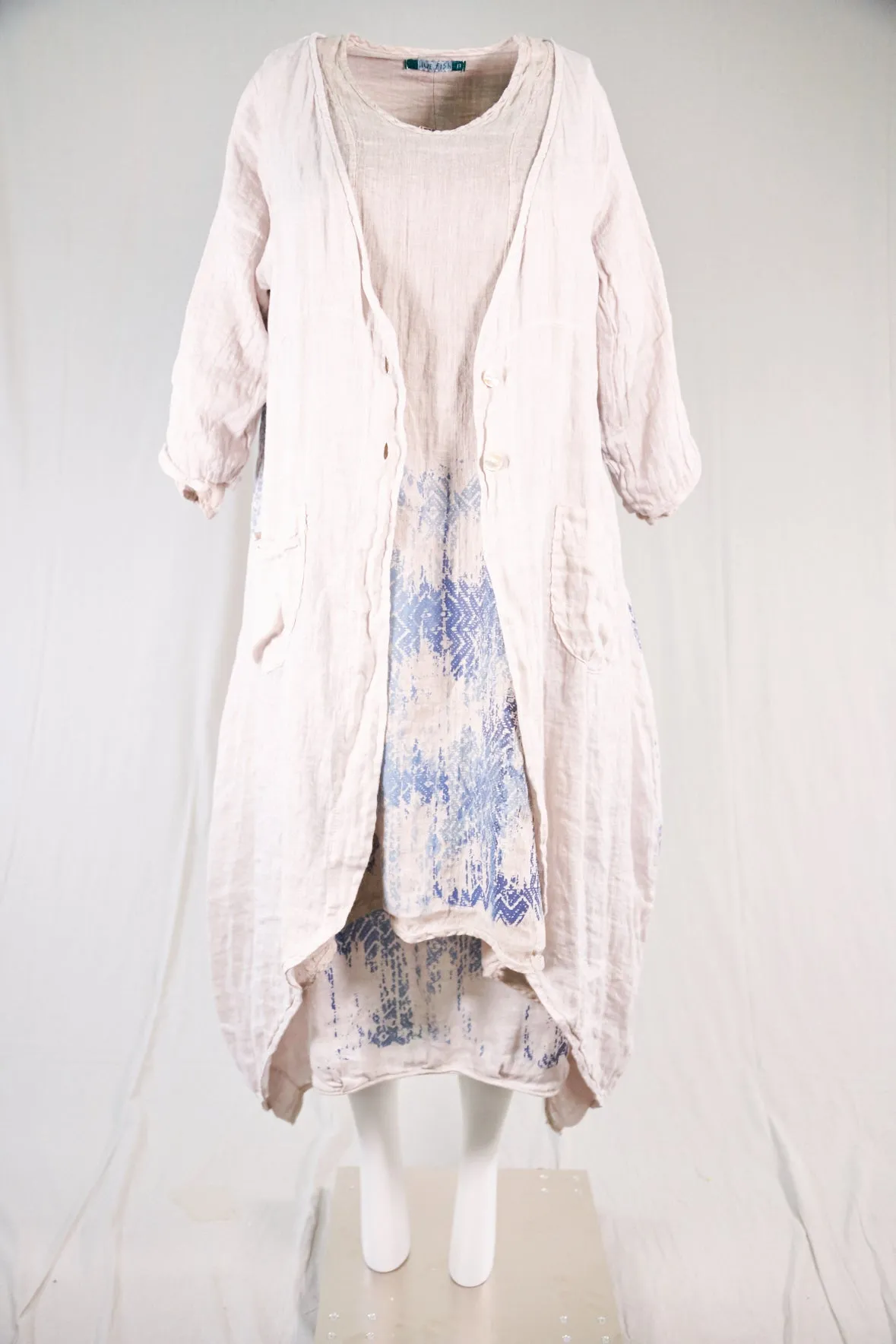 5292 Cyanotype Linen Duster-Natural-P