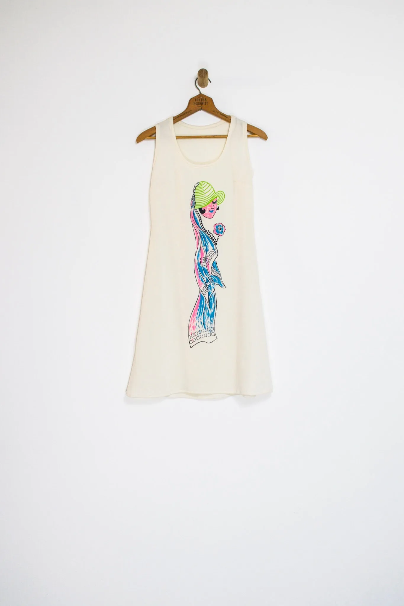 60’s FLAPPER GIRL SHIFT DRESS / MEDIUM