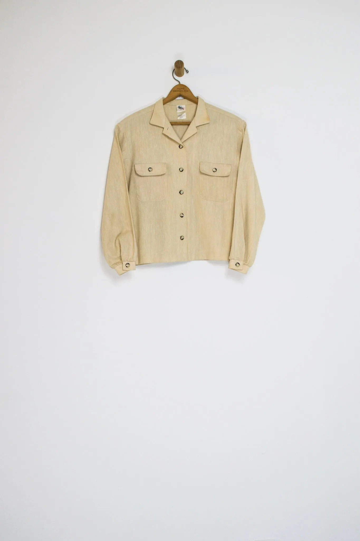 90's LINEN LIGHT JACKET / MEDIUM
