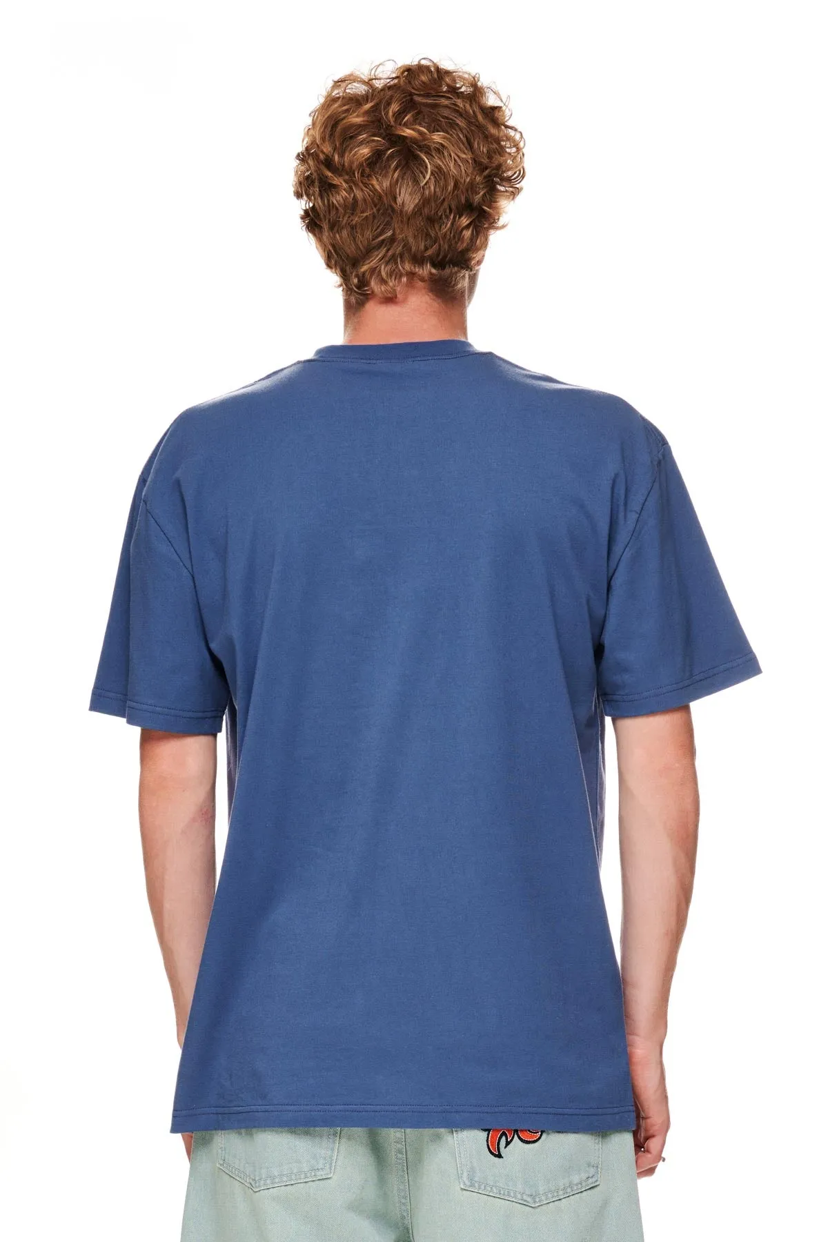 91 EMB SS Tee - Blue