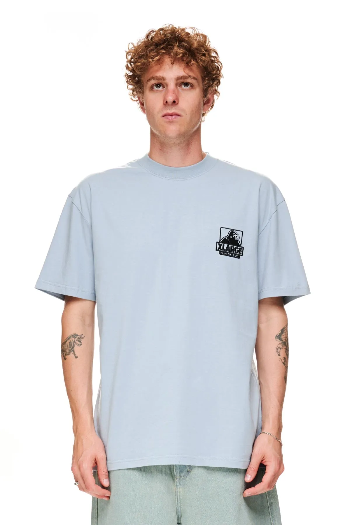 91 LCB EMB SS Tee - Slate Blue