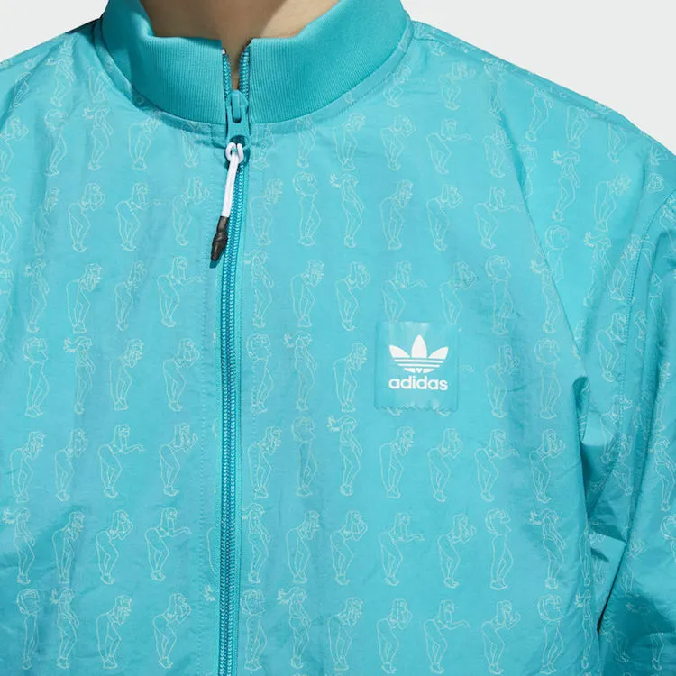 Adidas Skateboarding Robin Clare Jacket Blue/Shock Green