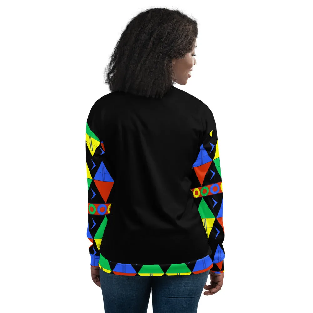 African Tribal Print Unisex Bomber Jacket - South Africa