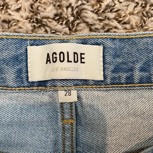 Agolde Parker denim shorts