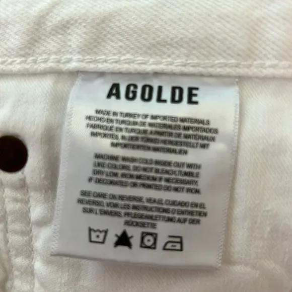Agolde Parker denim shorts
