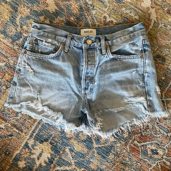 Agolde Parker denim shorts