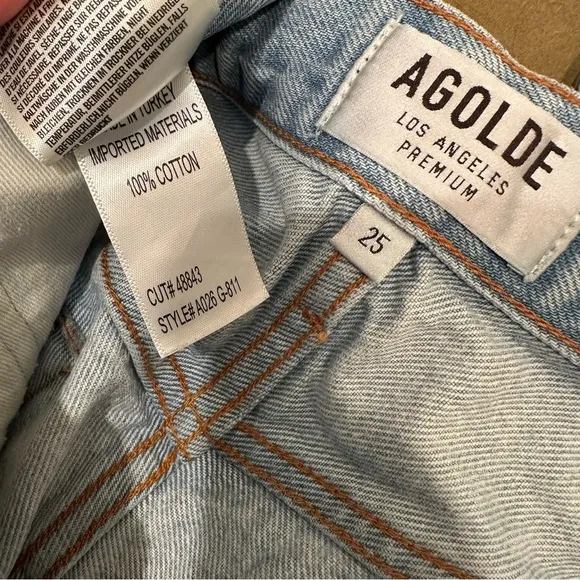 Agolde Parker denim shorts