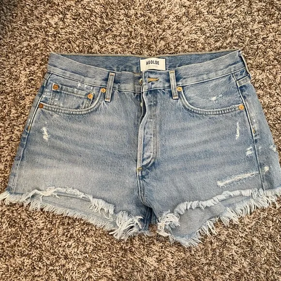 Agolde Parker denim shorts