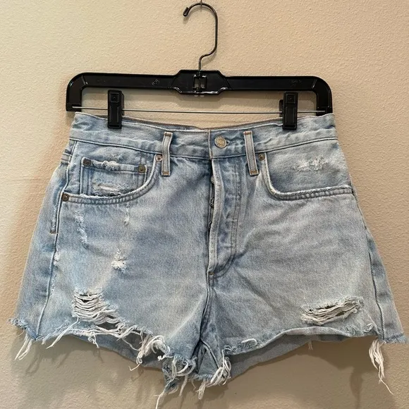 Agolde Parker denim shorts