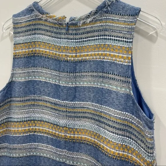 Akemi and Kin Tweed Stripe Shift Tank Dress Fringe
