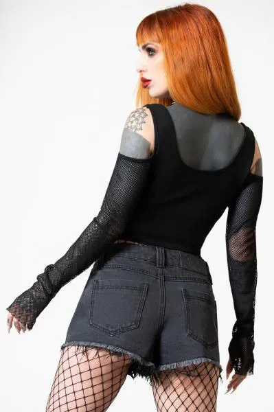 Alchemille Denim Shorts - Black -