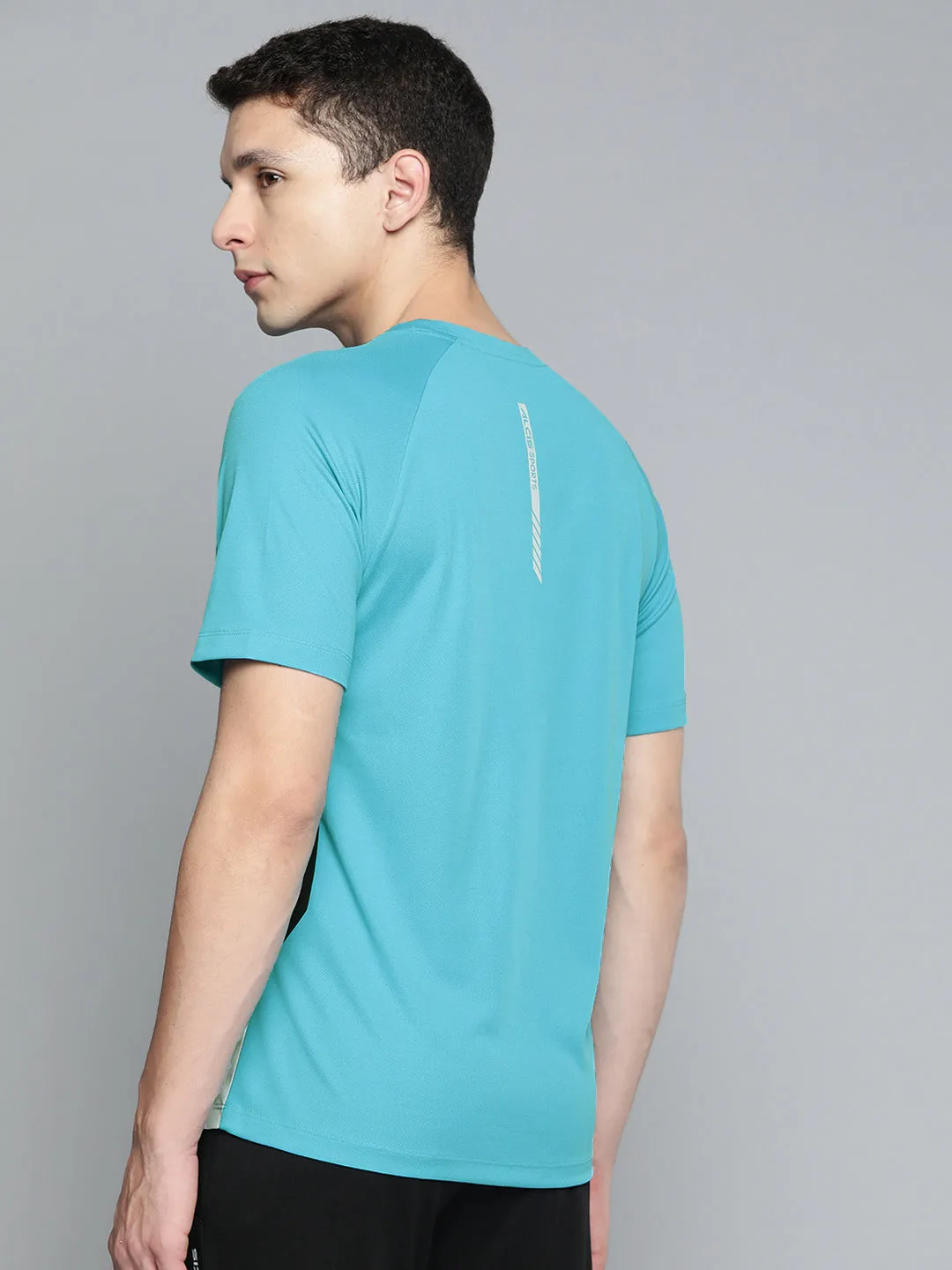 Alcis Men Striped Dry Tech Slim Fit T-shirt
