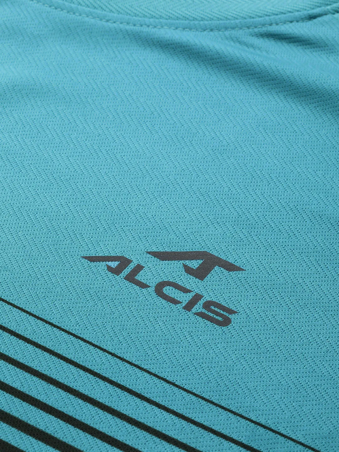 Alcis Men Striped Dry Tech Slim Fit T-shirt