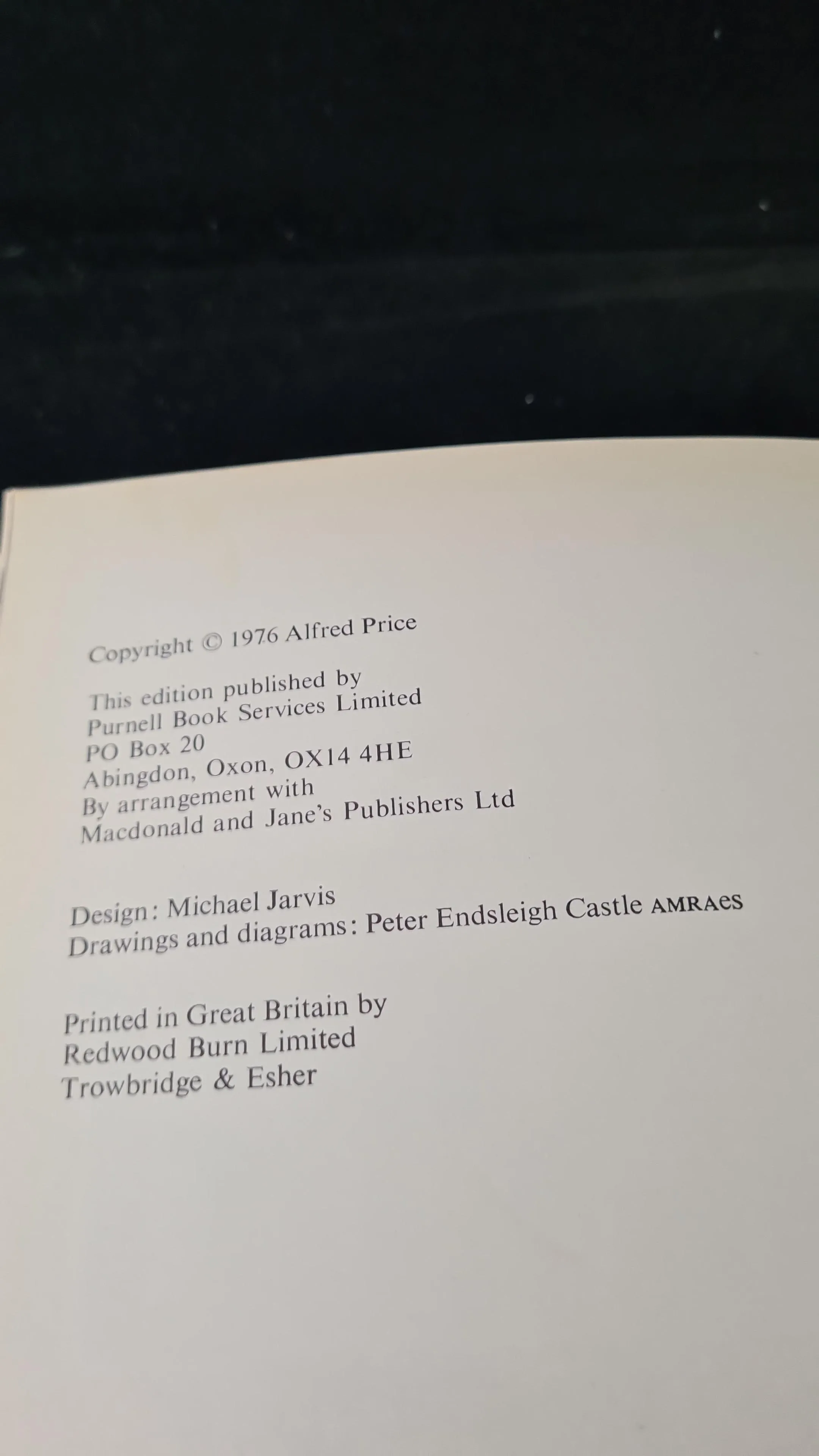 Alfred Price - The Bomber in World War II, Book Club Edition, 1976