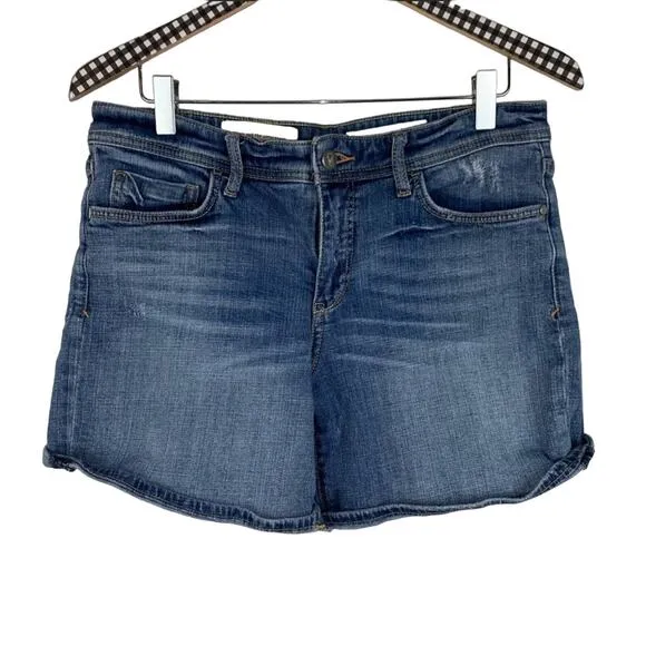 ANTHROPOLOGIE PILCRO Hyphen Relaxed Denim Jean Medium Blue Wash Shorts 27
