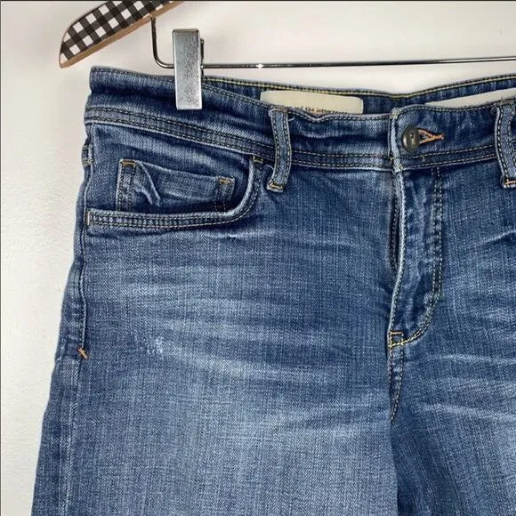 ANTHROPOLOGIE PILCRO Hyphen Relaxed Denim Jean Medium Blue Wash Shorts 27