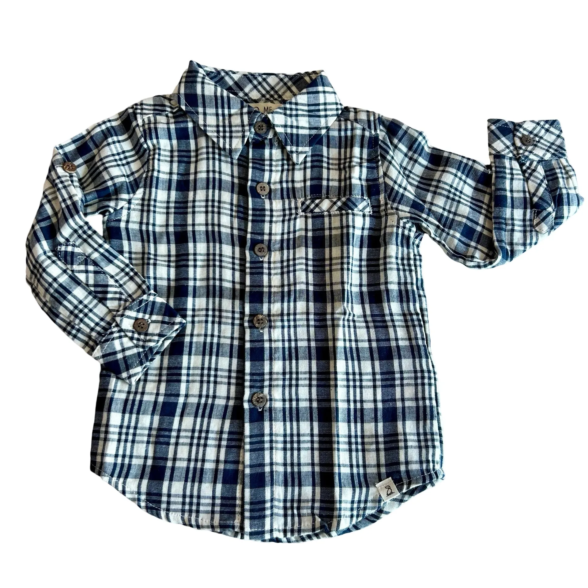 Atwood Shirt | Navy & White Plaid