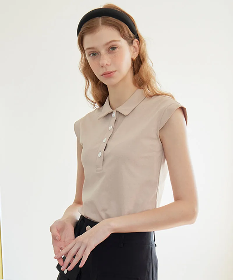 AVEN Slim Fit Sleeveless - Beige