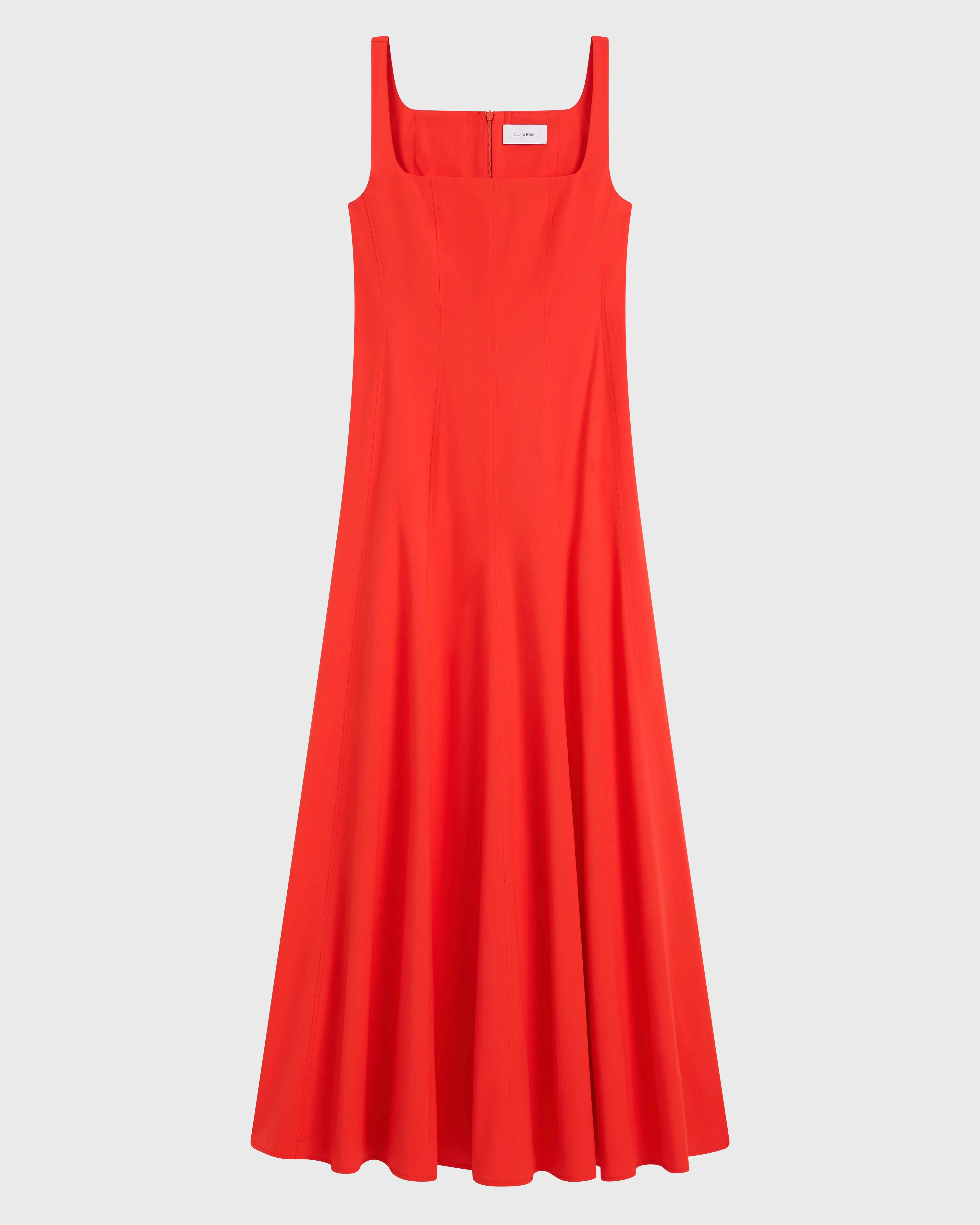 Avila Panelled Maxi Dress - Scarlet