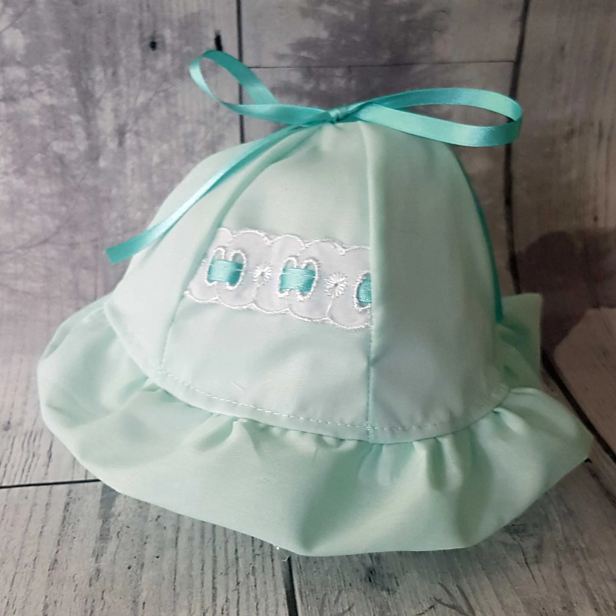 Baby Girls Sun Hat - Mint Green