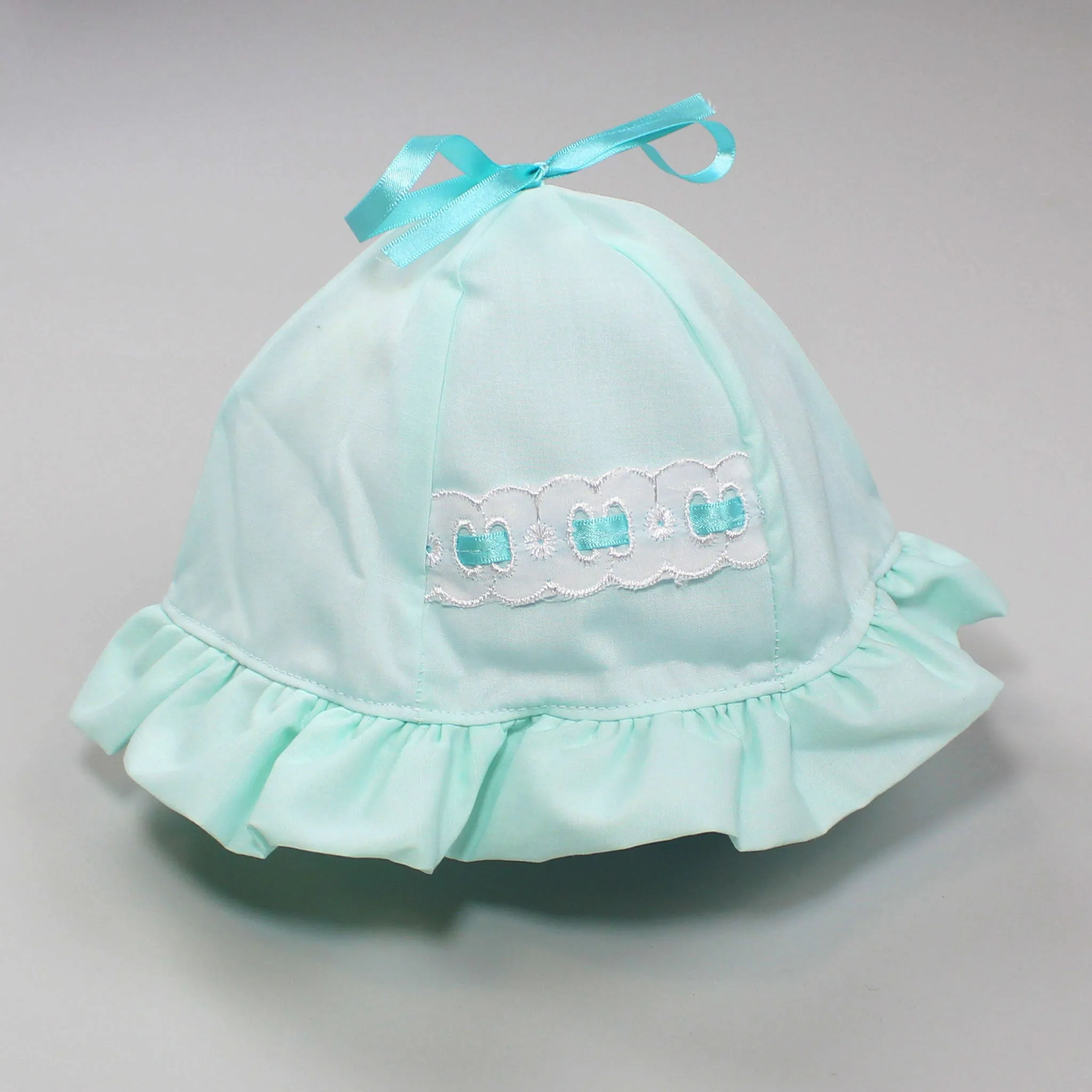 Baby Girls Sun Hat - Mint Green