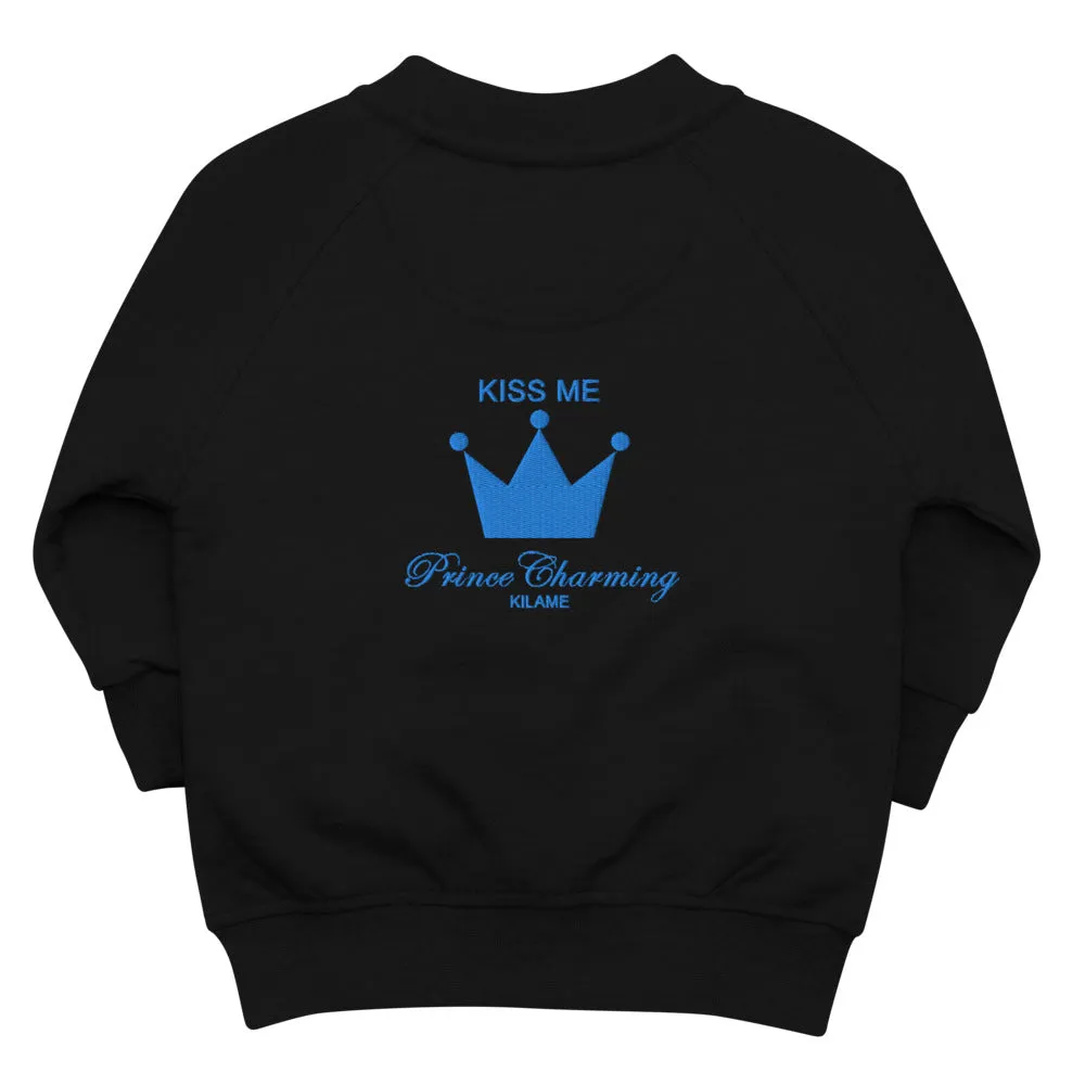 Baby Organic Bomber Jacket 'Prince Crown'