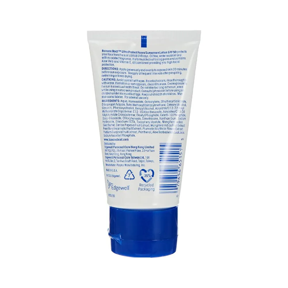 BANANA BOAT ULTRA PROTECT FACES SPF50 SUNSCREEN LOTION 60ML