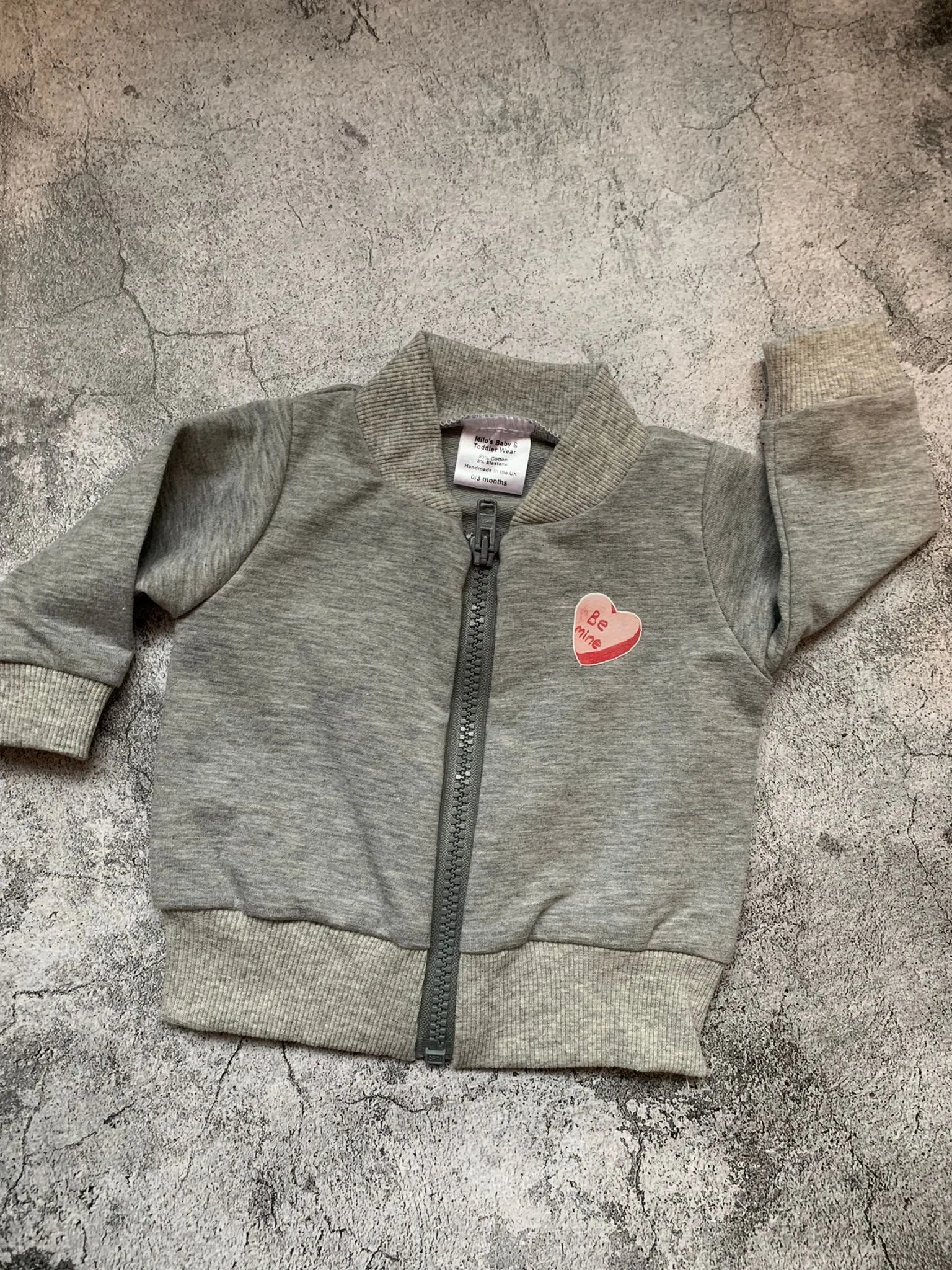 'Be Mine' Bomber Jacket -  0-3 Months