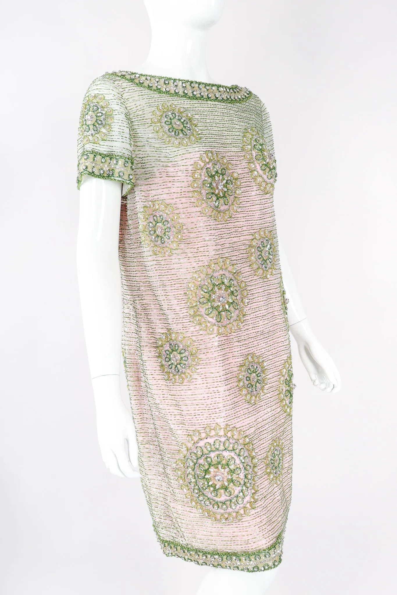 Beaded Bateau Shift Dress