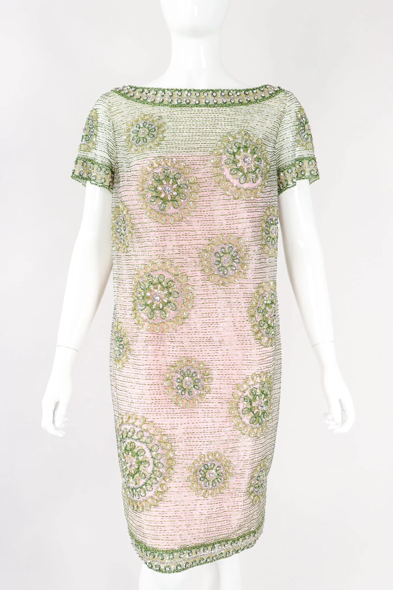 Beaded Bateau Shift Dress