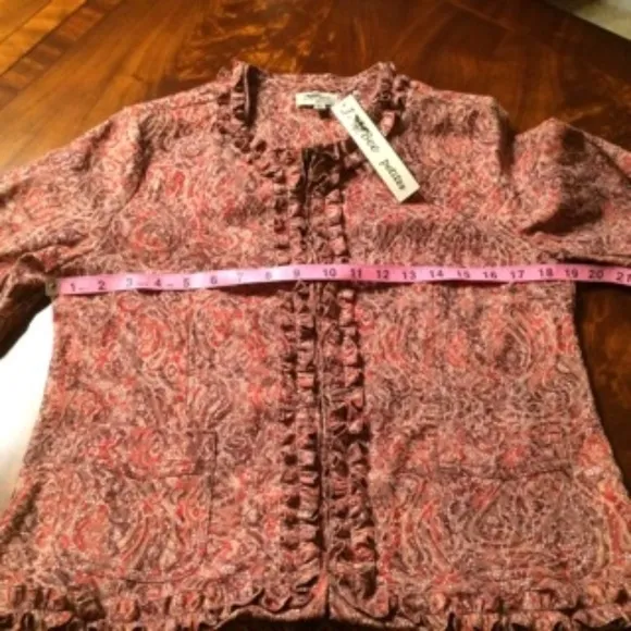 Beautiful Paisley Print Short Jacket/ Topper- PM
