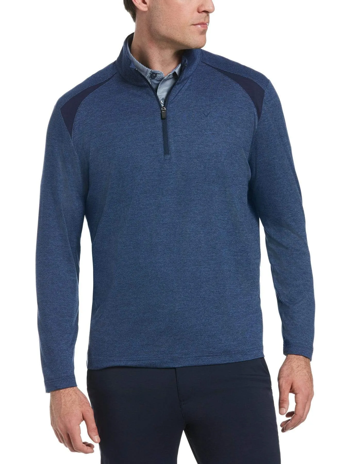 Big & Tall Lightweight Blocked 1/4 Zip Jacket