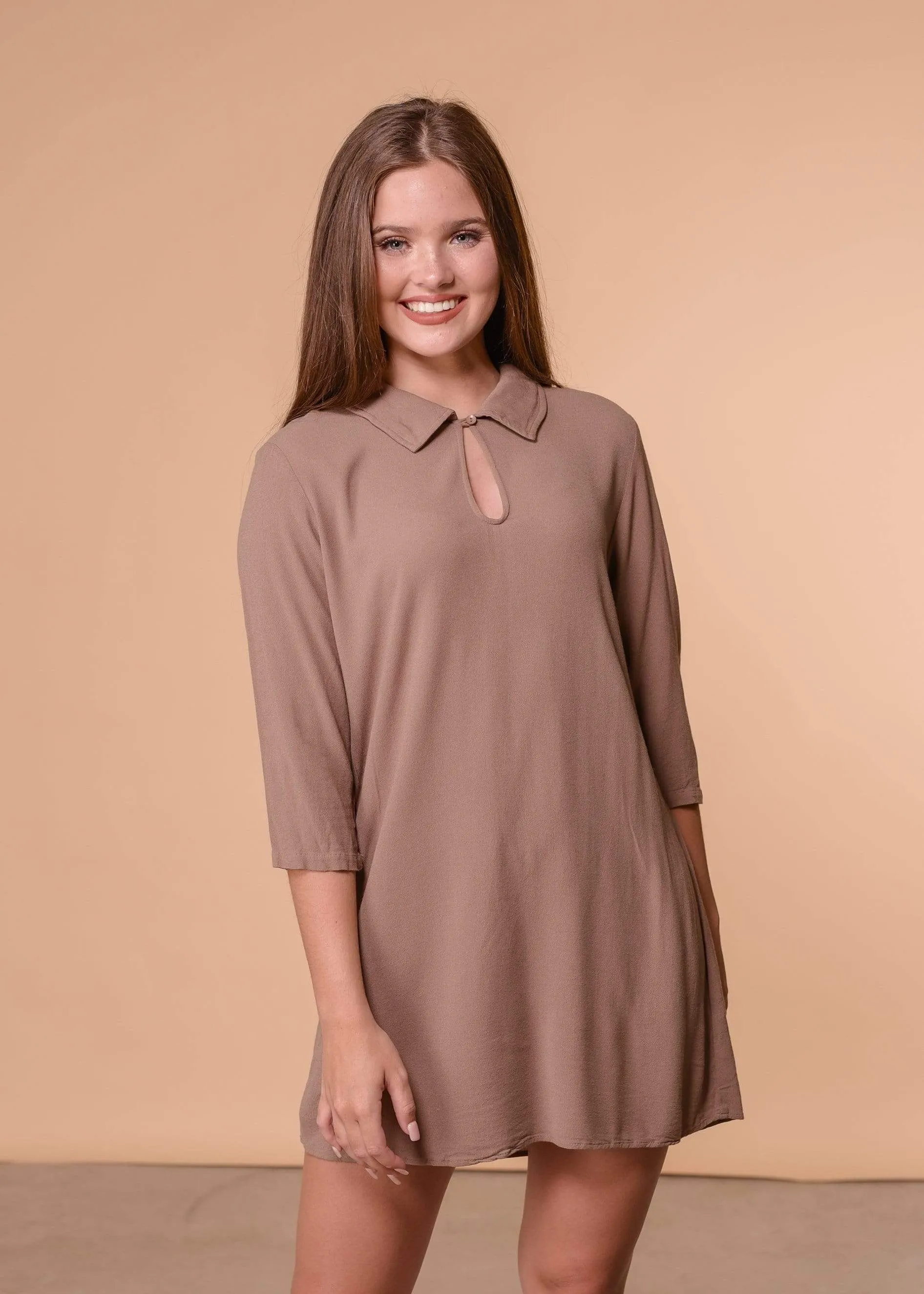 Black 3 / 4 Sleeve Shift dress