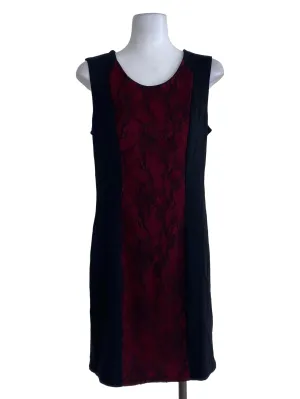 Black And Red Laced Shift Dress
