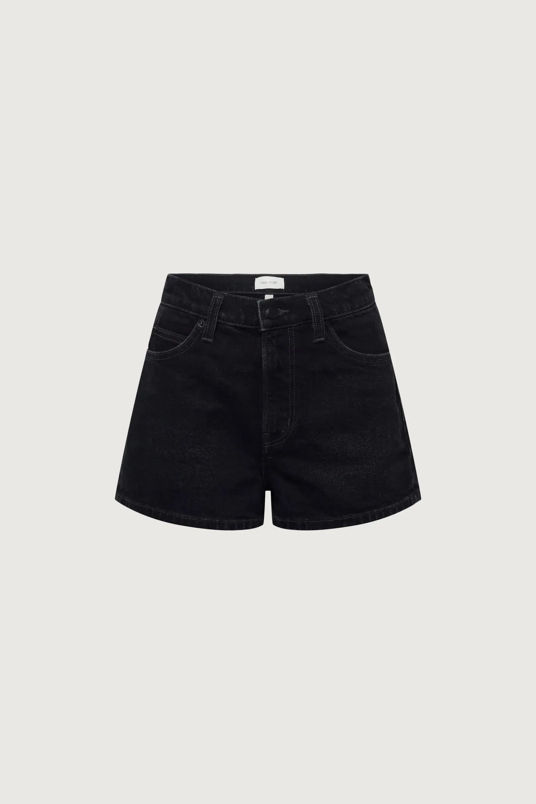 Black Denim Micro Short
