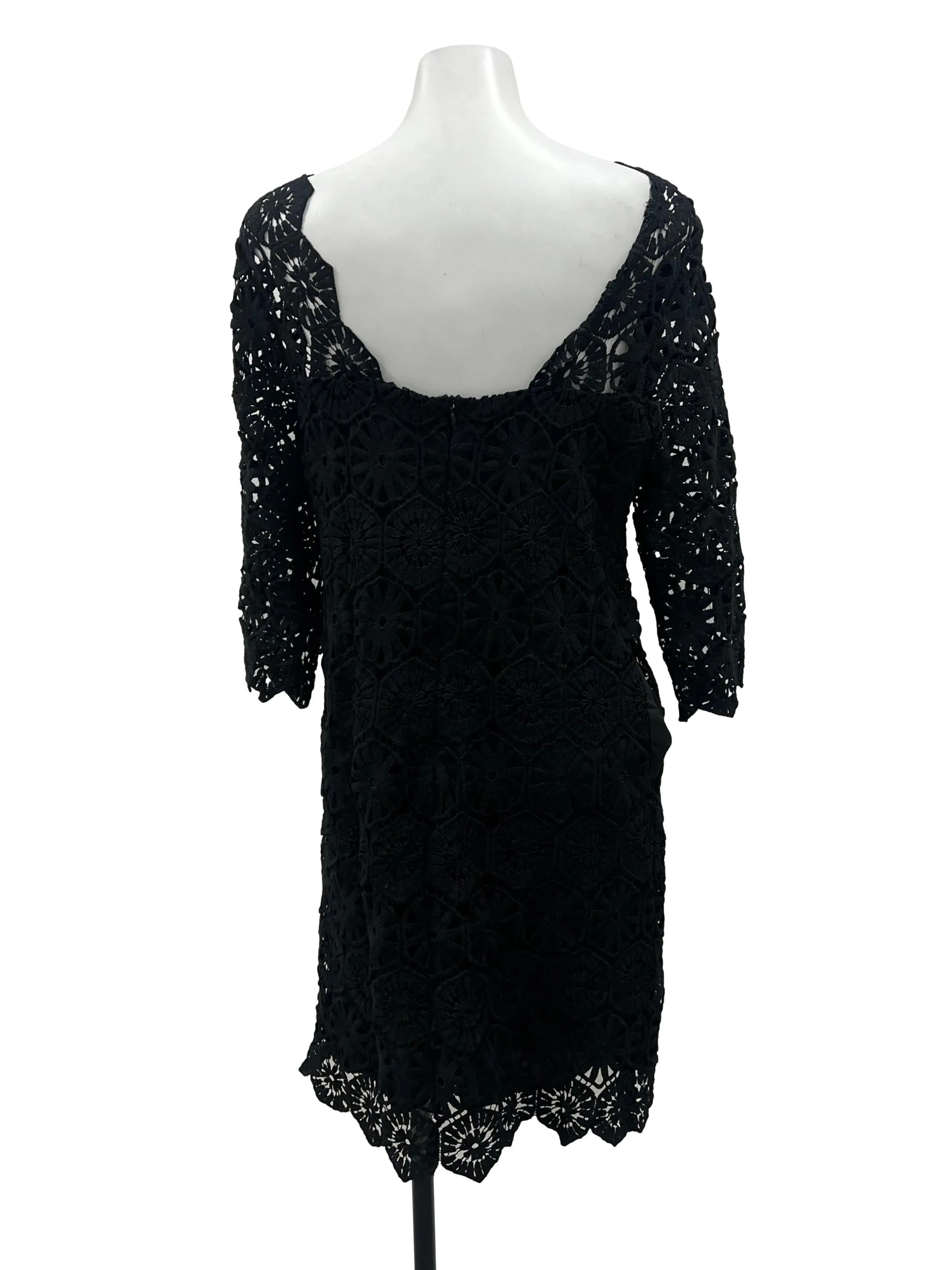 Black Laced Shift Dress