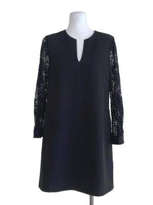 Black Plain Shift Dress
